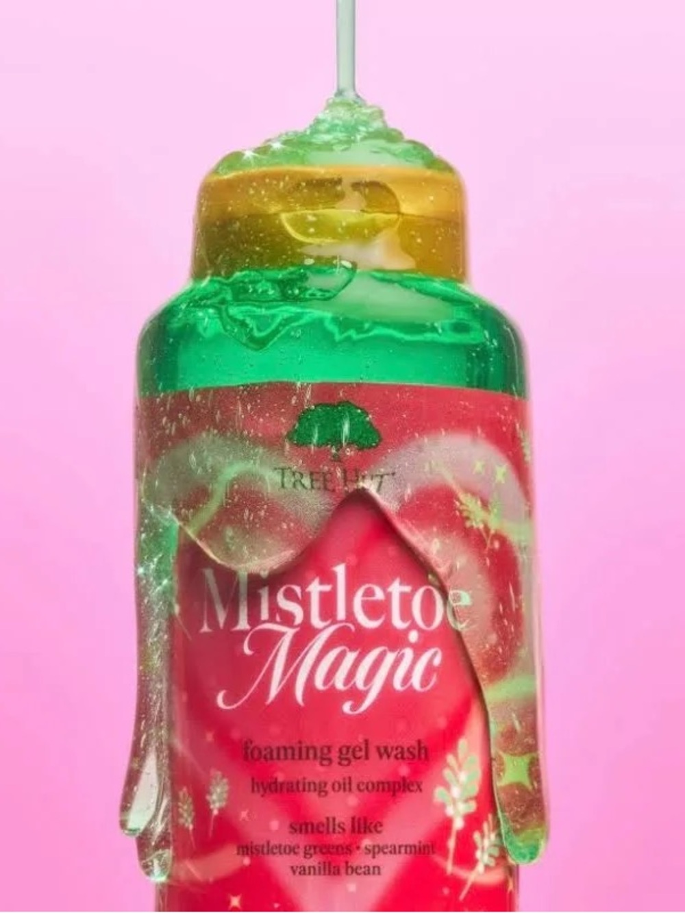 2-Pack Tree Hut Mistletoe Magic Foaming Gel Body Wash 18 oz New Body Care